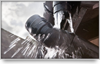 Ladder free gutter clearing and maintenance