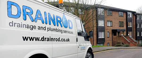 Drainage and plumbing – Croydon – Drainrod Drainage and Plumbing – Vehicle on location